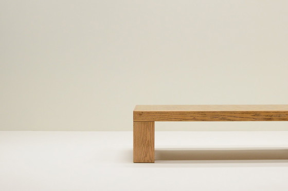 Image 1 of Rectangle Oak Mosaic Coffee Table from Rolf Middelboe & Gorm Lindum for Tranekaer, Denmark 70s