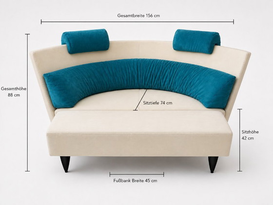 Original Ligne Roset Sofa “Antares” – Peter Maly Design (ca. 1990) – Alcantara – 2 seaters, Other (photo 8 of 9)