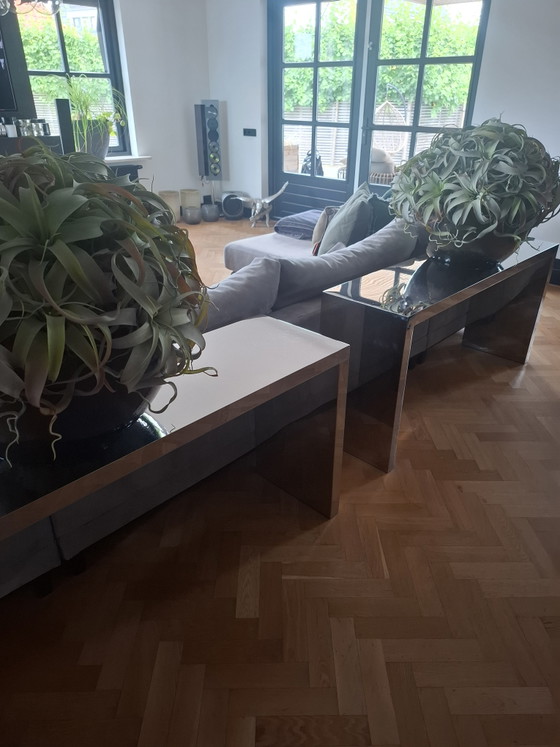 Eichholtz console tafel – rvs, Glass (photo 5 of 5)