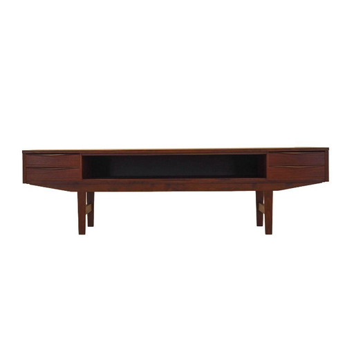 Mobile basso in teak, design danese, anni '70, prodotto in Danimarca