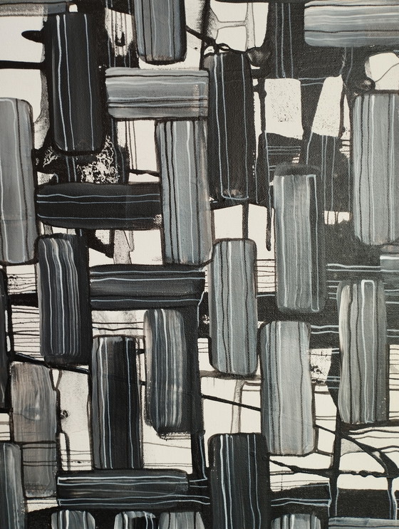 Image 1 of Natia Antadze Abstracte compositie XXL