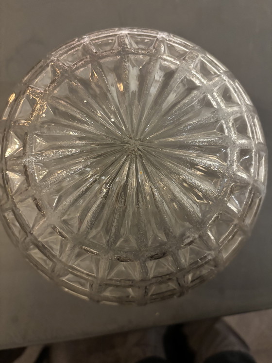 Image 1 of Vintage Glazen Bol Lampenkap 25cm (Met Poot)