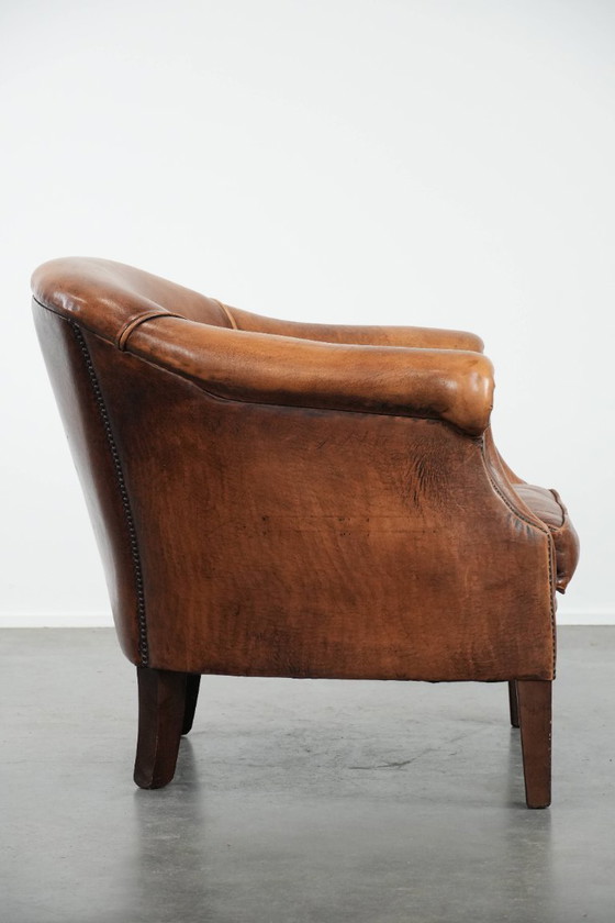 Image 1 of Club-Sessel aus Schaffell mit wunderschönen Farben und bequemem Sitz