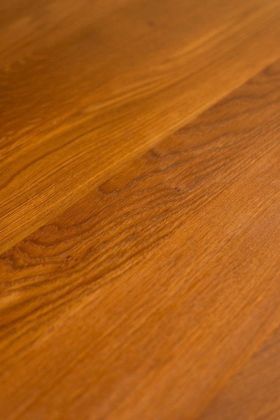 Image 1 of Pierre Chapo. Dining table model “T35D”, in light oak.