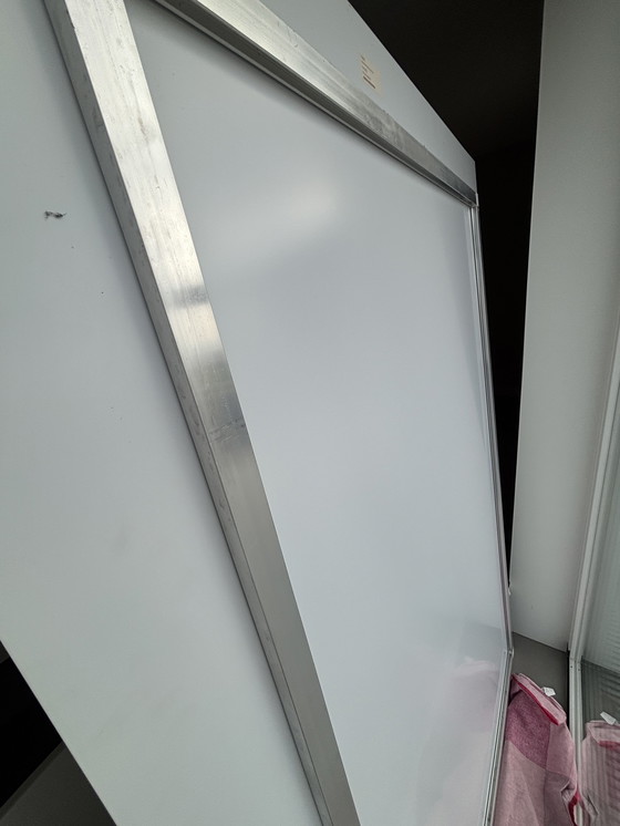 Image 1 of Kunstfotografía vrouw zwart goud 1,80 x 1,20 en aluminio, mate uitstraling geen reflectie op metal 