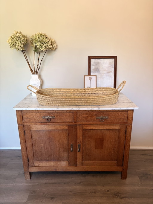 Vintage marble chest of drawers