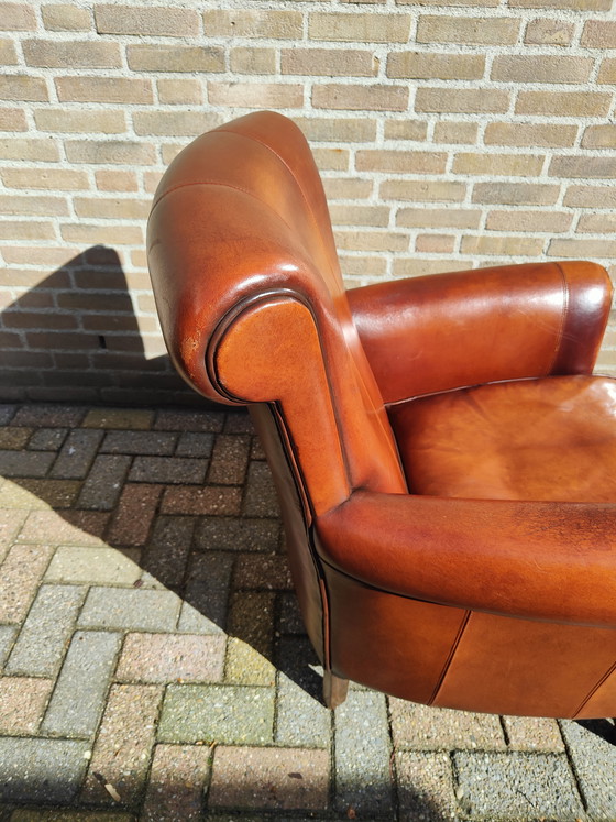 Image 1 of Fauteuil design en cuir de mouton Muylaert