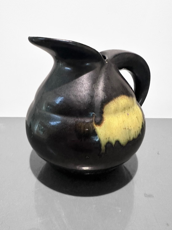 Image 1 of Art Deco Glazed Vase from Faiencerie Thulin, Belgium, 1930s