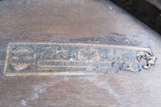 Image 1 of Bistro-Stuhl mit verziertem Sitz von Jacob & Josef Kohn