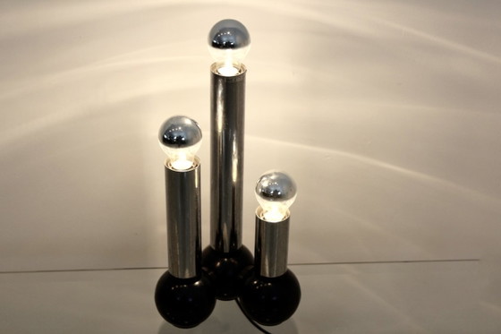 Targetti Sankey Tischlampe, Tischlampen, Kunststoff, Chrom (Foto 3 von 8)