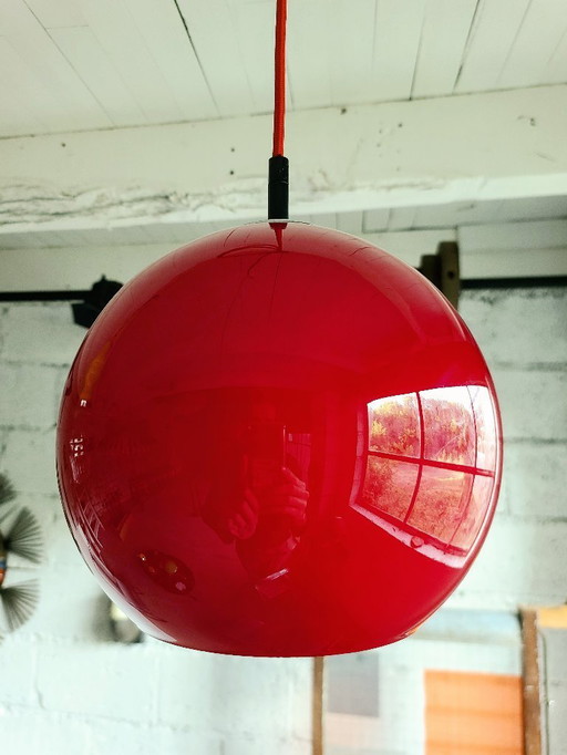 Peill & Putzler hanging lamp cherry red