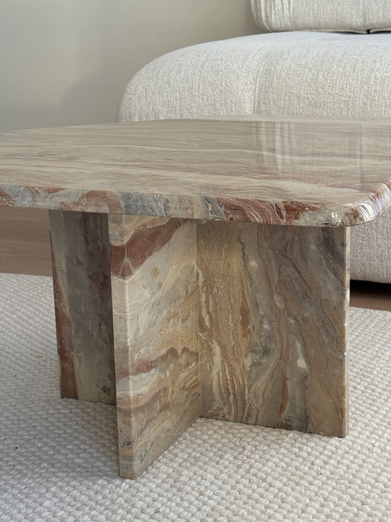 Image 1 of Table basse vintage en marbre, Italie 1970