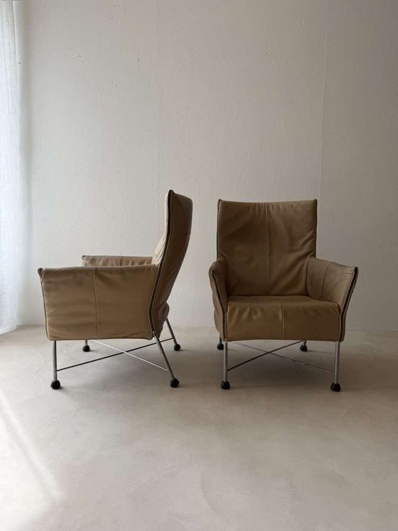 Image 1 of Conjunto Charly sillones cuero Montis diseño Gerard van den Berg