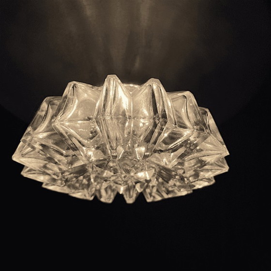 Lampe suspendue trompette en aluminium argenté, style moderne du milieu du siècle, avec diffuseur en verre (photo 10 of 15)