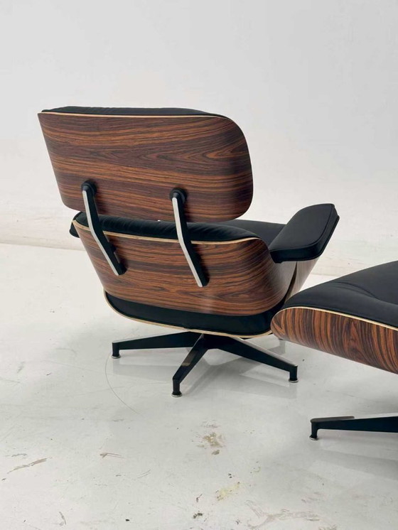 Image 1 of Herman Miller Charles en Ray Eames voor Lounge Chair met voetenbank