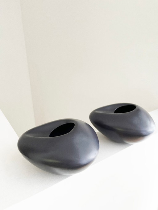 2 vases vintage Ikea Bigarro