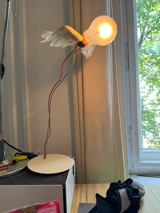 Lampe Ingo Maurer Lucellino avec variateur tactile, 24V – tafellampen, Brass