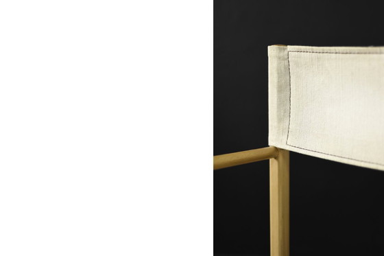 Image 1 of Sedie da regista Safari in faggio e tela, vintage, metà secolo, scandinavo moderno, anni '60, set di 2