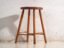 Antique wooden stool with round seat – Central Europe, circa 1950 – Rustic (photo 33 of 34)