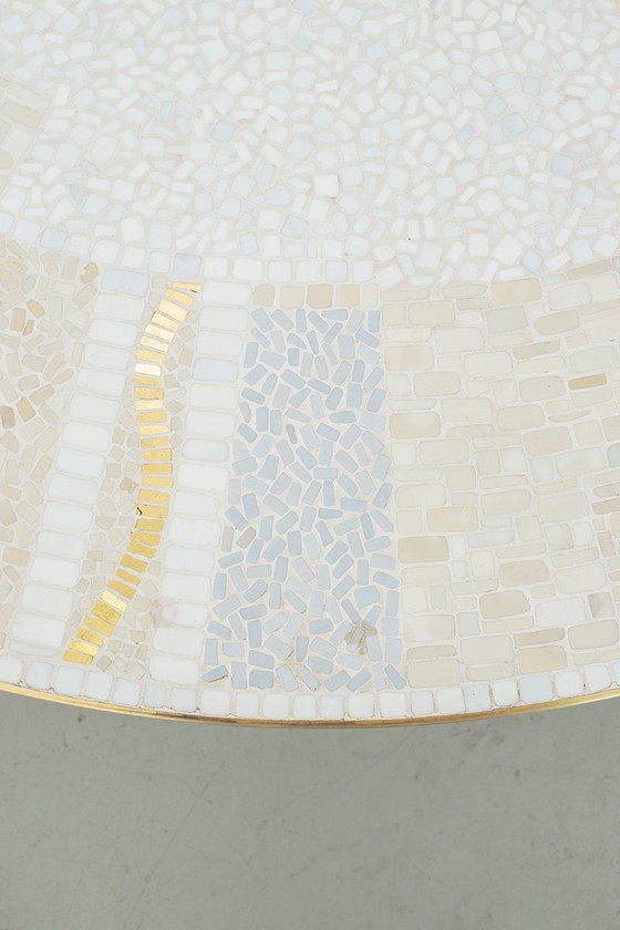 Image 1 of Tavolino da caffè in mosaico di Berthold Müller degli anni Cinquanta