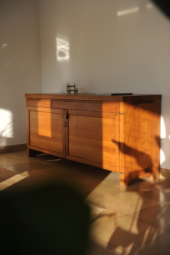 Image 1 of Pierre Chapo R08 Sideboard Buffet, Ulmenholz, Frankreich 1960