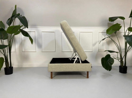 Image 1 of Bolia Scandinavia Sofa + Hocker Stoff Beige Beige 6 Sitzer