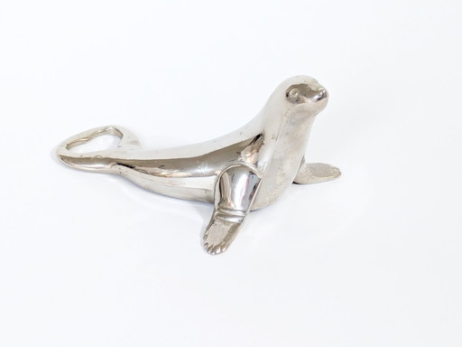 Vintage Stainless Steel Sea Lion Bottle Opener | Made in West Germany