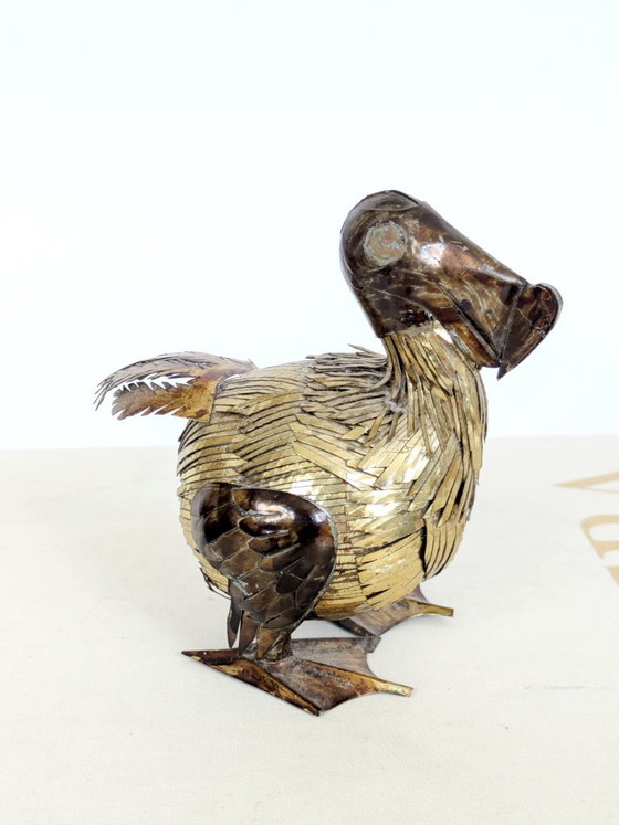 Image 1 of Brutalist Mixed Metal Dodo Sculpture Brass Copper 1960s Sergio Bustamante Style MCM