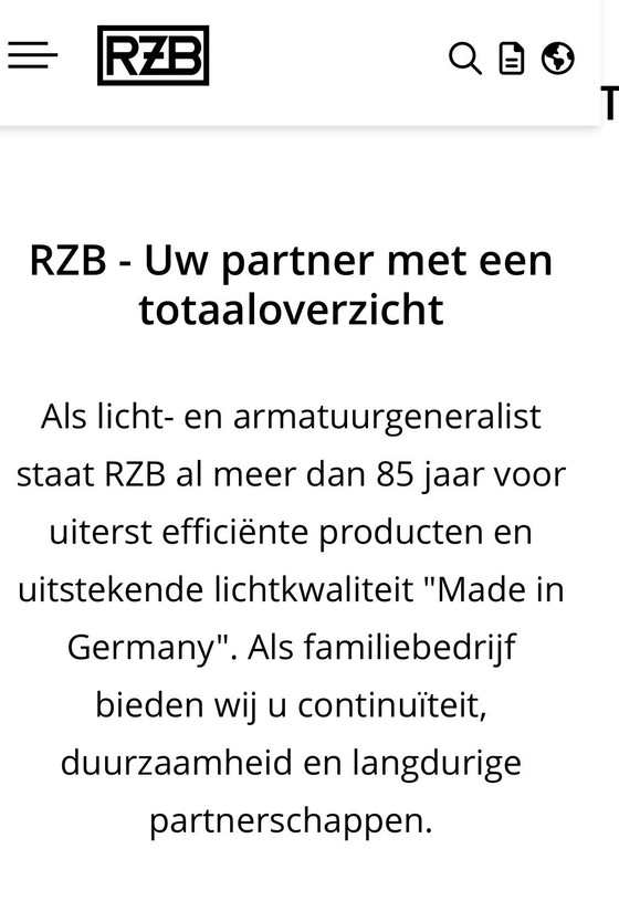 Image 1 of Vintage plafondlamp RZB Made in Germany jaren 60/70