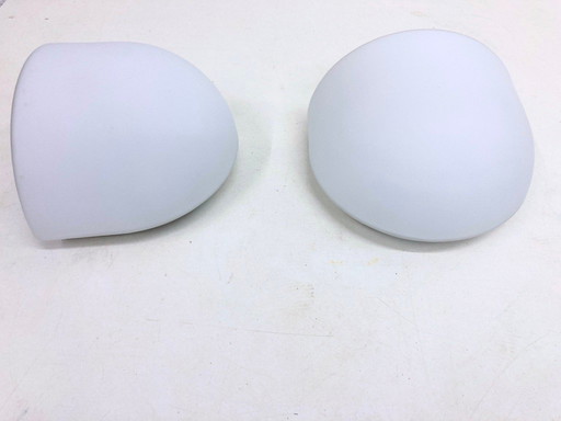 2 wall lamps from Glashütte Limburg 70s 80s Space Age
