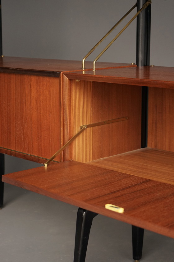 Image 1 of Mid-Century Freestanding Wall System by Louis van Teeffelen for WéBé, 1950s