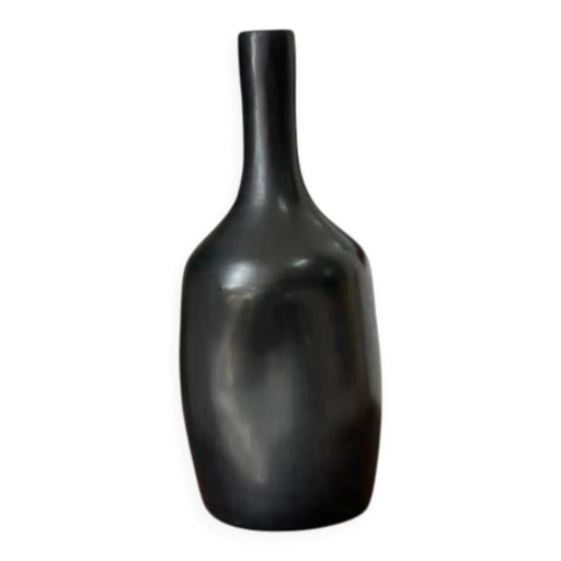 Handgefertigte schwarze Flaschenvase