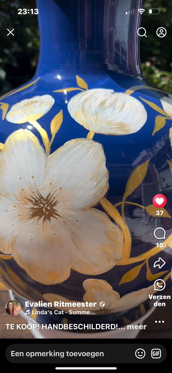 Image 1 of Vaso dipinto a mano