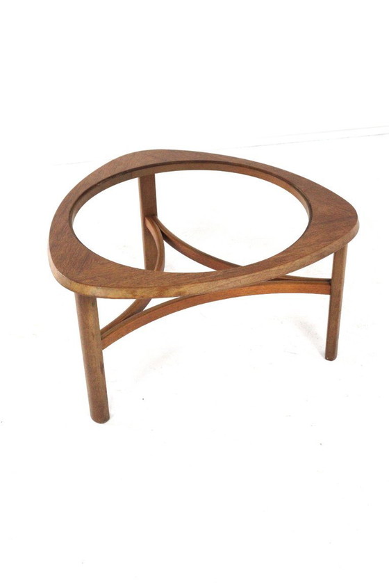 Image 1 of Table basse Nathan avec verre vintage 'Bicester'