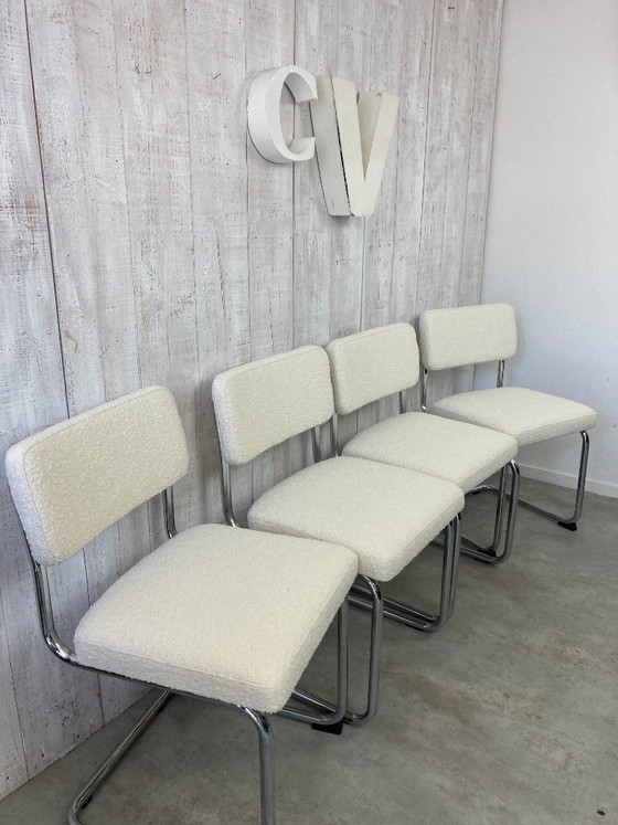Set di 4 sedie Bauhaus – Sedie da pranzo, Tessile (photo 9 of 10)