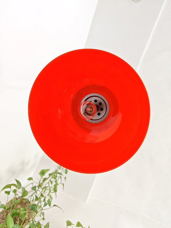 Image 1 of Lampada a sospensione vintage Meblo Guzzini, lampada a soffitto Guzzini Faro, Space Age, atomica, lampada a sospensione retrò, s