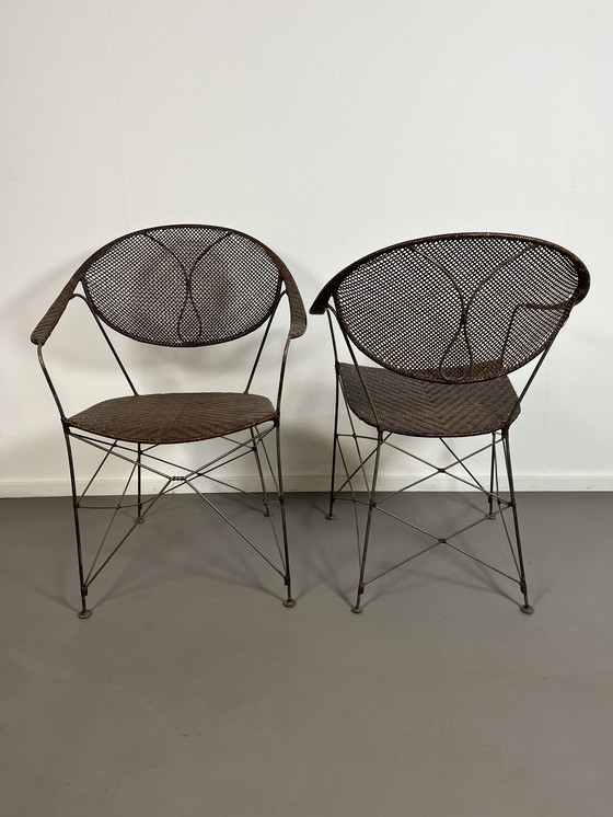 Image 1 of 2 rotan Yuzuru Yamakawa Rattan stoelen 
