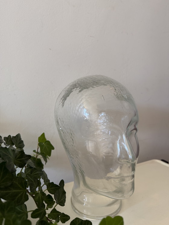 Image 1 of Vintage glazen hoofd