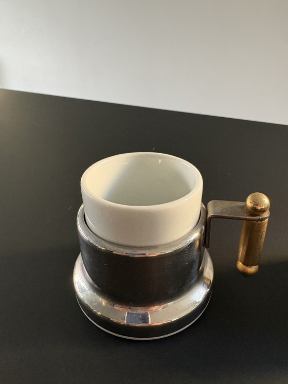 Vintage 1980’s Vev Vigano Kontessa Espresso Set – Servies, Metal (photo 11 of 14)