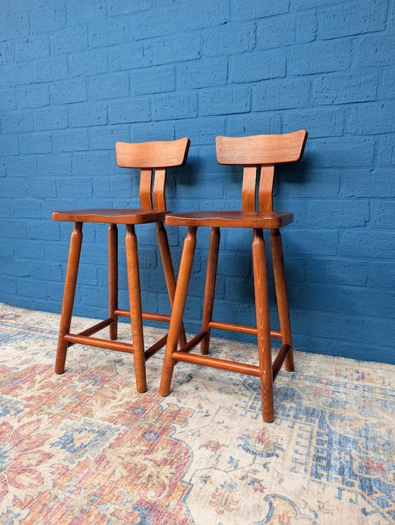 Image 1 of Sgabelli da bar brutalisti vintage, anni '60