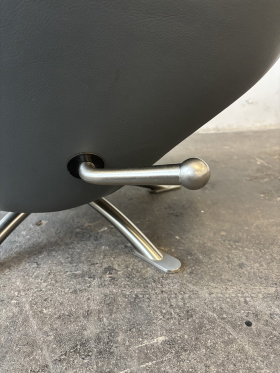 Image 1 of Cassina Dodo designer armchair, grey leather, like new