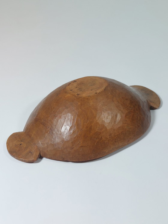 Image 1 of Antica ciotola in legno intagliata a mano, fruttiera Molle