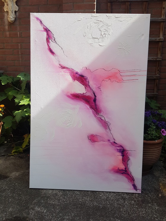 Image 1 of Acrylic painting, My house is caring me