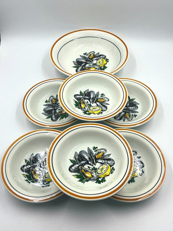 Mussel Serving Set Ceramica Quadrifoglio, Bowls, White (photo 14 of 15)