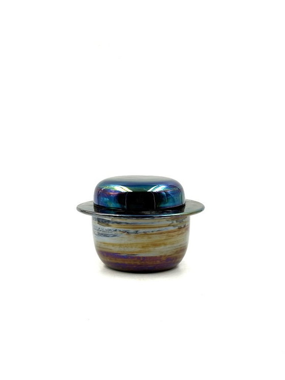 Image 1 of Mid-century modern iridescent ceramic, Paoli Italy 1970s