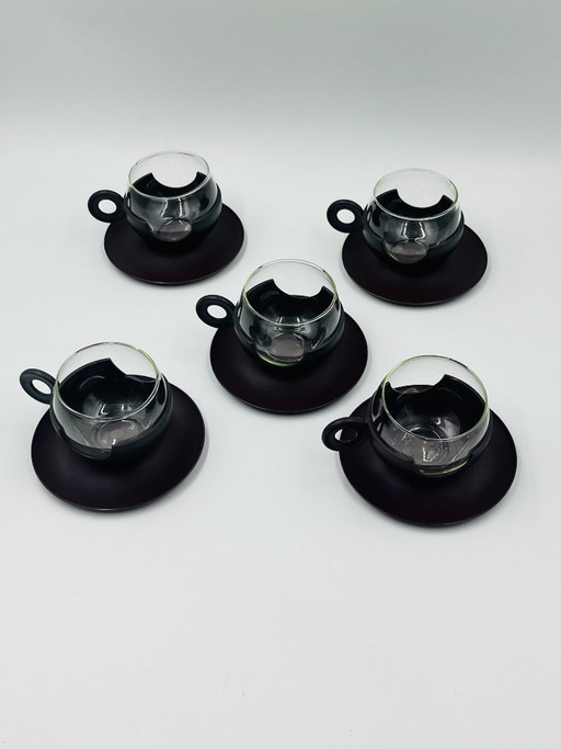 Set of 5 Pop Cups with Donut Handles – Dutch Design – 1970