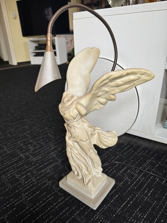 Catellani & Smith Table lamp „Nike“, Halogen Original Version, Enzo Catellani, Ceramic, Stone, White (photo 5 of 5)