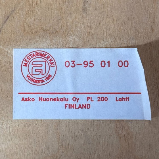 Image 1 of Juego de 4 sillas de comedor de madera curvada de Asko, Finlandia, 1995.