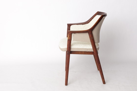 Image 1 of 1 of 4 Vintage Armchair by Slagelse – 1960s Swedish Design, Beech Wood & Wool Upholstery