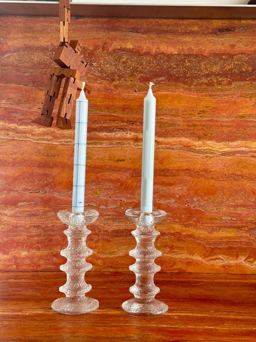 Pair of Iittala Festivo Candle Holders – Timo Sarpaneva – Finland